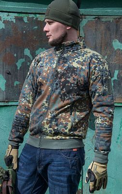 Толстовка на молнии MFH TACTICAL flecktarn