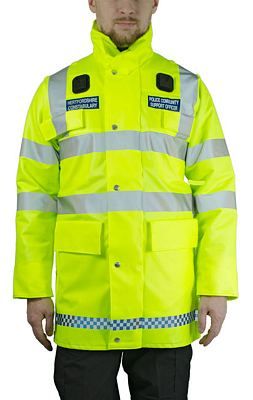 Куртка дождевая светоотражающая POLICE yellow