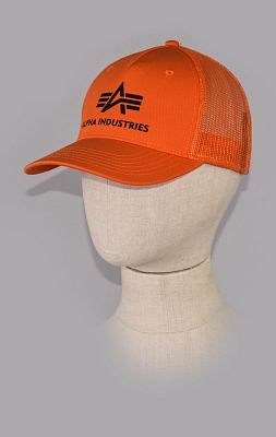 Бейсболка ALPHA INDUSTRIES BASIC TRUCKER CAP flame orange