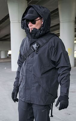 Куртка непромокаемая Tru-Spec мембрана ecwcs с подстёжкой флис black