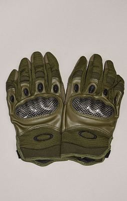 Перчатки тактические OK ASSAULT с пласт. защитой green