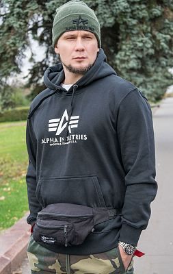 Толстовка ALPHA INDUSTRIES BASIC HOODY black