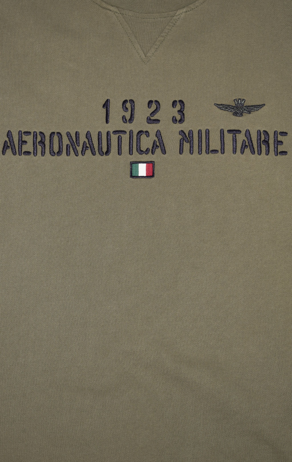 Свитшот AERONAUTICA MILITARE SS 23/TR verde militare (FE 1746) 