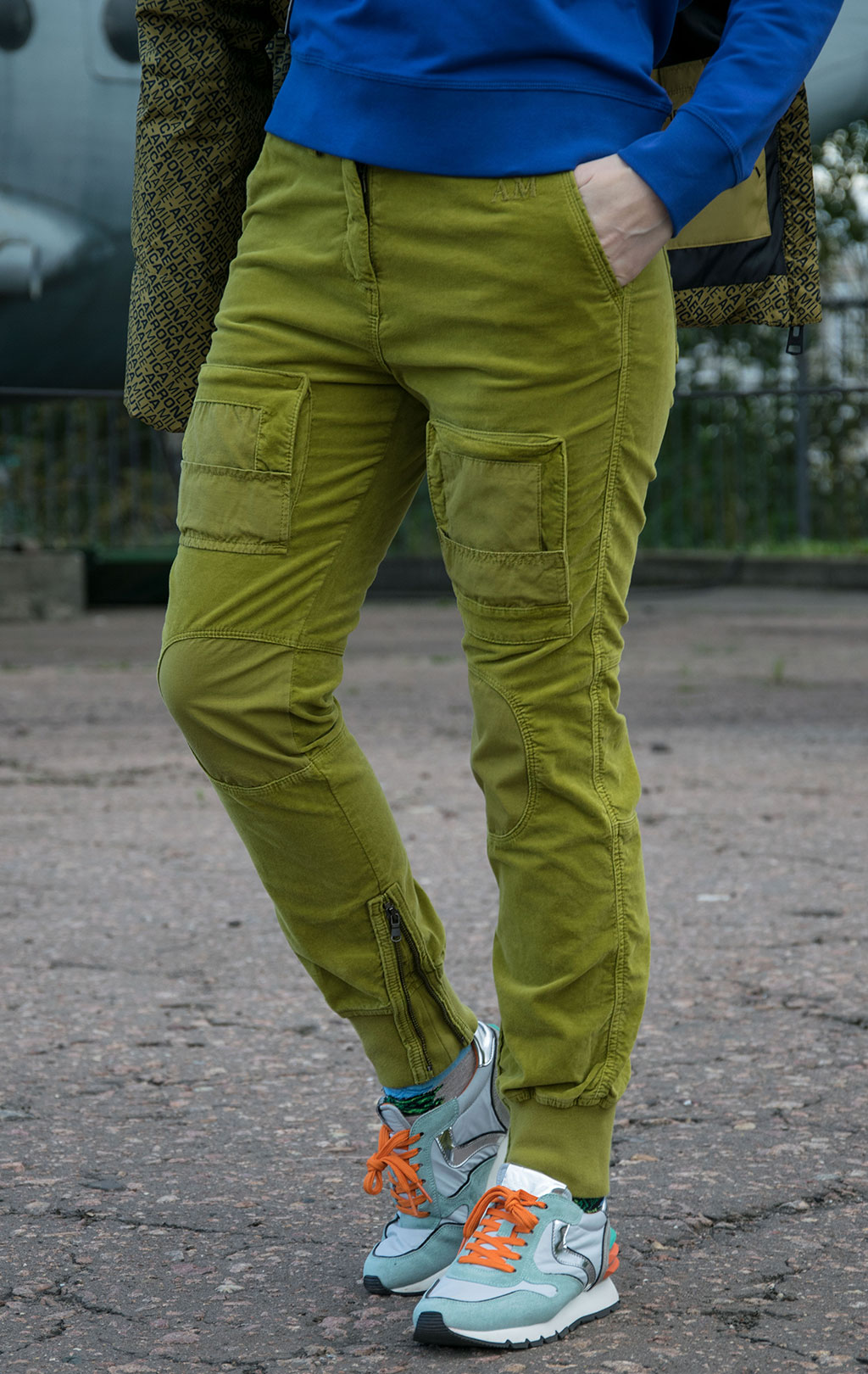 Женские брюки-карго AERONAUTICA MILITARE FW 21/22/AL cedro (PA 1464) 