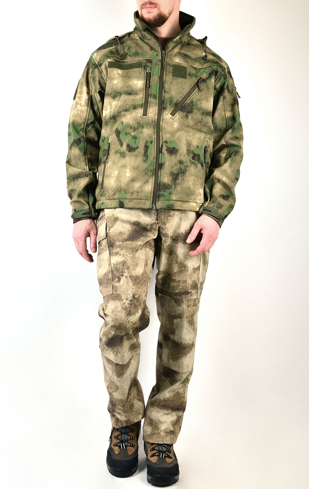 Куртка тактическая Mil-Tec SCU 14 Soft Shell green camo 