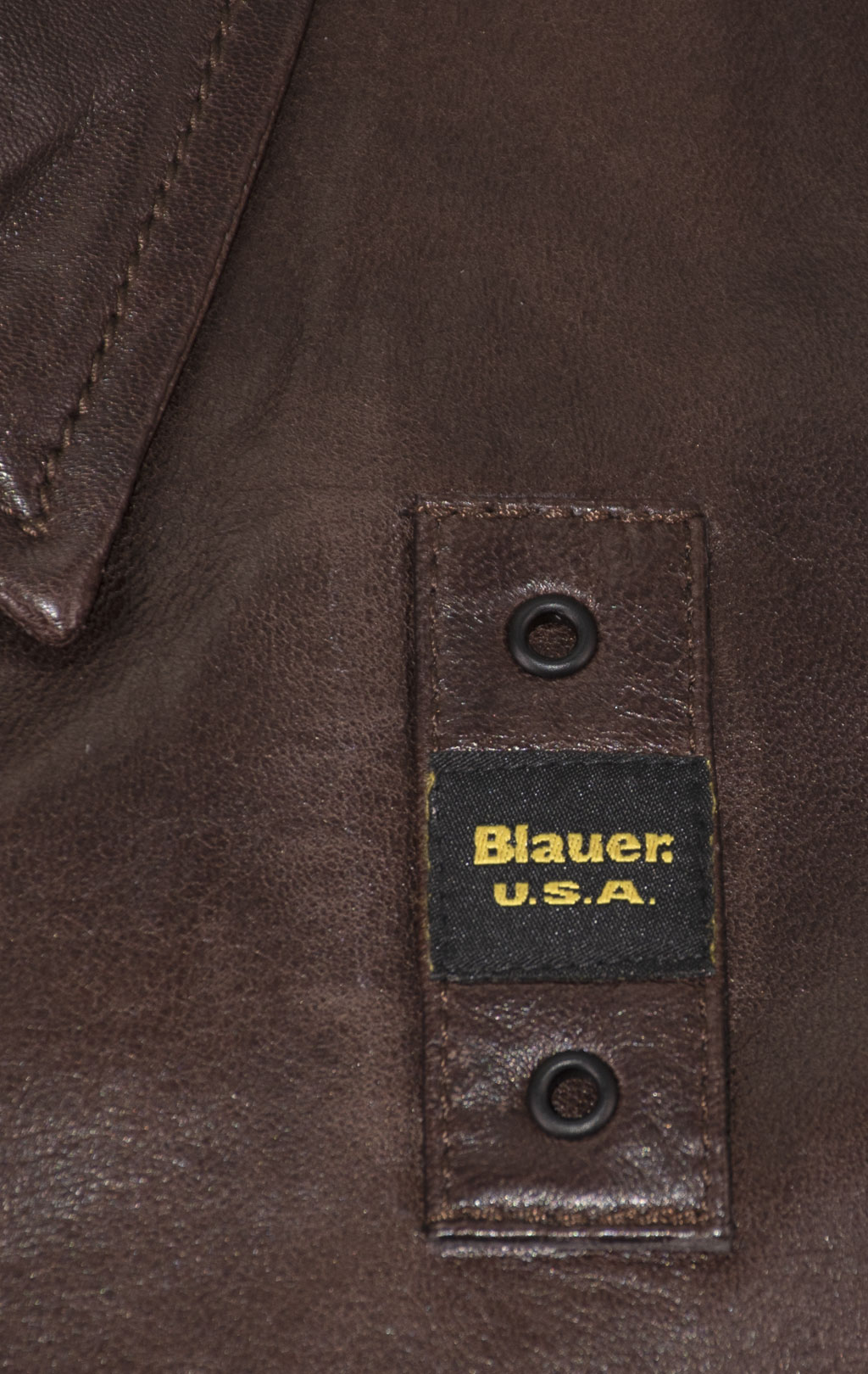 Куртка BLAUER кожа SS 24 m brown (LO2418) 