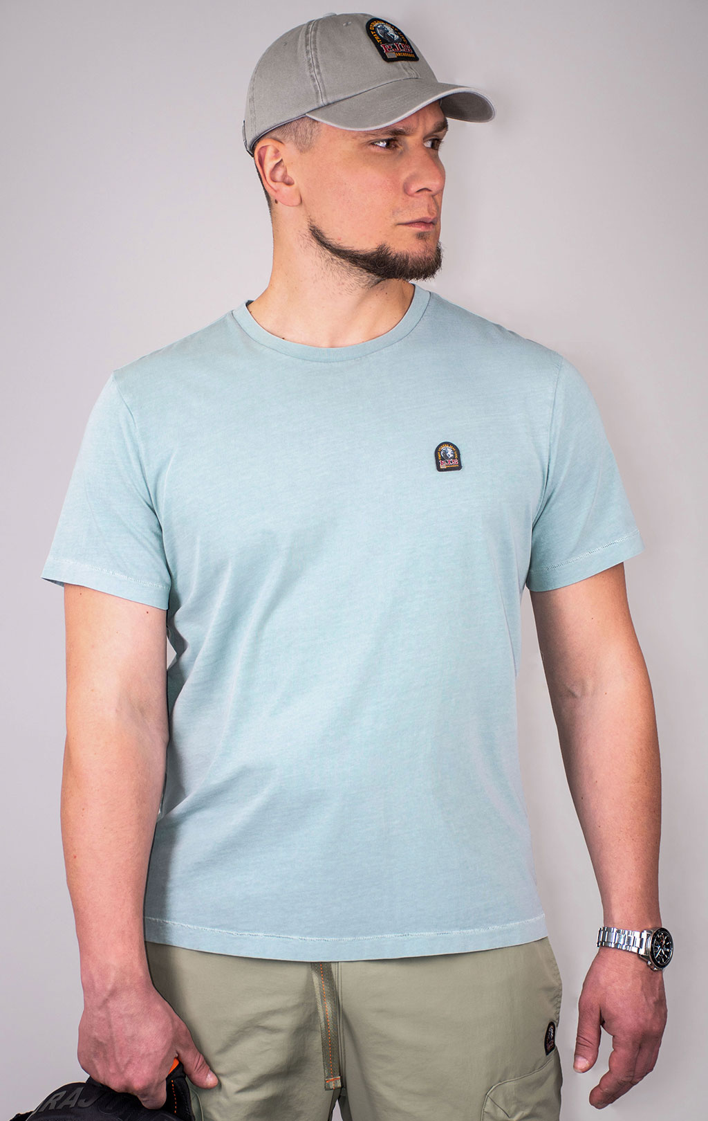Футболка PARAJUMPERS PATCH TEE SS 24 mineral green 